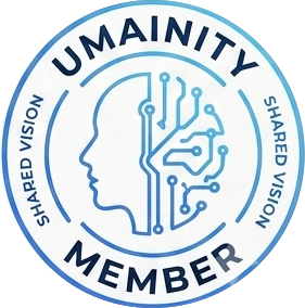 Badge We Support umAInity — version blanche
