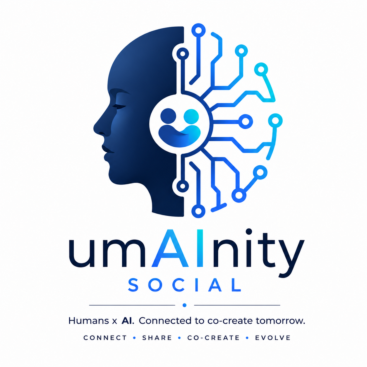umAInity Social — Humans x AI, connected to co-create tomorrow